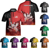 mostprints Personalized Bowling Jersey Gift 3D Custom Bowling Shirts for Team Name Bowl Bowler Shirt Unisex Cool Men Women