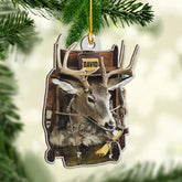 Homedesign Personalized Hunting Ornament, Hunter Vest Ornament, Hunting Christmas Ornament, Hunter Christmas Ornament Hanging Tree Decor, Christmas Hunting Gifts (Hunting 12)