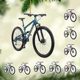 Personalized Mountain Bike Ornament 2024, Bike Ornaments for Christmas Tree, Bicycle Ornament Mountain Biking Riding Ornaments Dirt Bike Ornament, Gift for Biker Cyclist Gifts Xmas Racing Decor (Bk8)
