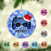 Personalized Video Game Controller Ornament, Custom Gamer Ornament Christmas Ornaments Gaming Controller Gift for Gamer, Gaming Ornaments for Christmas Tree Decorations 2D Gaming Ornaments (G9)
