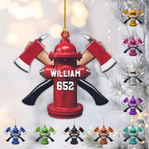 Mostefy Personalized Firefighter Ornament 2024, Firefighter Ornaments, Firefighter Ornaments for Christmas Tree, Fireman Ornament, Fire Fighter Christmas Tree Ornaments for Xmas Decoration (FF7)
