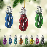 Personalized Golf Ornament, Golf Christmas Ornaments 2024, Golf Ornaments for Christmas Tree, Golf Cart Ornament Gift Golfer Ornament Golf Bag Christmas Ornament Golf Christmas Ornament Hanging (G1)