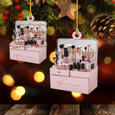 Mostefy Personalized Make Up Ornament 2024, Makeup Tool Ornaments for Christmas, Skin Care Ornament, Makeup Christmas Ornament 2D Flat Ornaments, Make Up Ornament Gift for Xmas (Style 7)