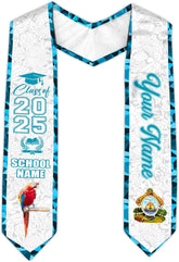 Pretyprints Honduran Graduation Sash, Custom Honduran American Flag Graduation Sash 2025, Honduras Graduation Stole