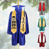 Personalized Graduation Ornaments Class of 2024 Graduation Gown Ornament Gifts Graduation Ornaments Class of 2025 College Graduation Ornaments Class of 2024 Graduate Ornament Tree Hanging Decor (G9)