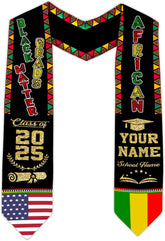 African American Graduation Sash, Graduation Stole Customize, African Graduation Sash, Graduation Stole Class of 2025