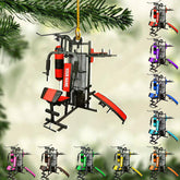 AOVL Personalized Weight Plate Ornament Weight Ornament Fitness Gift for Gym Ornament Merry Liftmas Christmas Hanging Ornaments Weight Plates Ceramic Ornament (DF8)