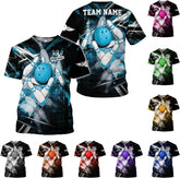 Mostprints Personalized Name Bowling Shirts for Men and Women 3D, Bowling Shirts for Team Bowling, Bowling Shirts Gift
