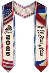 Customize Filipino Graduation Sash, Philippines Graduation Stole, Philippine Graduation Sash 2025