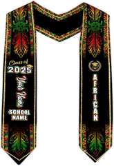African American Graduation Sash, Graduation Stole Customize, African Graduation Sash, Graduation Stole Class of 2025