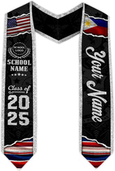 Customize Filipino Graduation Sash, Philippines Graduation Stole, Philippine Graduation Sash 2025
