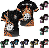 Personalized 3D Pickleball Shirts for Men, Pickle Ball Jersey Shirt Short Sleeve, Pickleball Shirt Gifts for Grandpa