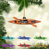AOVL Personalized Kayak Ornament Lake Kayaking Board Ornament Kayak Gift for Christmas Tree Kayaking Christmas Ornament Kayaking Gifts Ornaments (KY5)