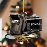 HomeDesign Personalized Welder Ornament, Custom Welder Ornaments Welding Ornaments Flat Two Sided Hanging Plastic Ornaments Welder Gift Christmas Ornament Hanging Decorations Ornament (Style 2)