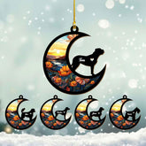 Mostprints Personalized Wooden Dog Cat Paw Ornament Christmas, Custom Dogs Cat Suncatcher Pet Name Ornaments, Customized Memorial Dog Ornament for Christmas Tree (Suncatcher 6)