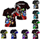 Ligthuy Personalized Name Billiard Shirts 3D, Billiards Shirt 8 Ball Billiard Shirt Custom Men's Pool Men Women1