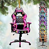 Podagree Personalized Name PC Computer Ornament Christmas, Shape Flat Christmas Ornament for Gamer, Gaming Gamer Christmas Ornament Gift for Boys, PC Game Player Decoration with Custom Name (CPT18)