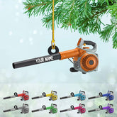 Custom Leaf Blowers Christmas Light Ornament, Leaf Blowers Ornament Decor, Lawn Mowers Hanging Tree Ornament, Agricultural Xmas Ornament, Farmer Ornament, Christmas Tree Decor (Acrylic, Style 4)