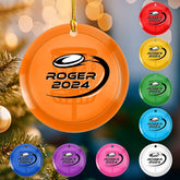 Custom Disc Golf Ornaments 2024 Gift for Disc Golf Lover Disc Golf Ornament for Christmas Xmas Disc Golf Ornament Golfer Gift (DG7)