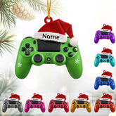 Personalized Video Game Controller Ornament, Custom Gamer Ornament Christmas Ornaments Gaming Controller Gift for Gamer, Gaming Ornaments for Christmas Tree Decorations 2D Gaming Ornaments (CTL1)
