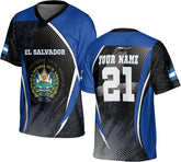 Custom El Salvador Soccer Jersey El Salvador Flag Jerseys Sports Shirt Salvadoran Pride Salvadoreñas Shirts El Salvador