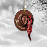 Personalized Boots and Hat Cowboy Christmas Ornament, Horse Light Ornament, Horse Christmas Ornament, Christmas Horse Ornament, Horse Ornaments for Christmas Tree Gift for Horse Lover (CB4) (1, CB8)