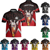 mostprints Personalized Bowling Jersey Gift 3D Custom Bowling Shirts for Team Name Bowl Bowler Shirt Unisex Cool Men Women