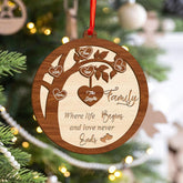 Personalized 2024 Kids Christmas Tree Ornament, Family Christmas Ornament, Family with Kids Name Christmas Ornament 2024 Xmas Tree Decorations, Custom Family Christmas Tree Ornament 2024 (KT 6)