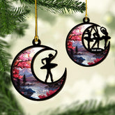 Tinoshop Personalized Dance Ornament 2024, Ballet Poses Suncatcher Ornament for Christmas Tree, Ballet Dance Dress Ballerina Ornament, Ballet Shoes Ornament, Keepsake for Ballet Dancers (ON297)