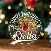 Personalized Dog Ornament, Upload Image, Custom Photo Dog Acrylic Memorial Ornament, Dog First Christmas Ornament 2024, Cute Pet Ornaments, Dog Memorial Gifts for Loss of Dog (Dog 1)