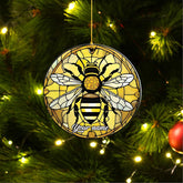 Personalized Bee Ornaments, Bee Xmas Ornaments, Bee Merry Christmas 2024 Ornament, Bee Bumble Bee Ornament, Honey Bee Ornaments, Beekeeper Ornament Bee Party Decorations, Gift for Bee Lovers (Bee 1)