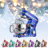 Custom Baking Mixer Lights 2D Flat Ornament Customized Stand Mixer Mica Christmas Ornaments Love Cooking Xmas Keepsake Gift Ideas Gifts for Chef Lovers Gift (CBM10)