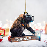 mostprints Personalized Welder Ornament, Custom Welder Ornaments Welding Ornaments Flat Two Sided Hanging Plastic Ornaments Welder Gift Christmas Ornament Hanging Decorations Ornament (WD5)