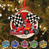Royal Fight Custom Racing Car Ornament 2024 Race Car Ornament for Christmas Tree Gift for Racing Lovers Drag Racing Ornament Racer Gifts Drag Racing Ornament Gift Xmas (HRC6)
