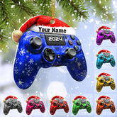 Personalized Video Game Controller Ornament, Custom Gamer Ornament Christmas Ornaments Gaming Controller Gift for Gamer, Gaming Ornaments for Christmas Tree Decorations 2D Gaming Ornaments (CTL3)