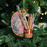 AOVL Personalized Painting Ornament, Artist Christmas Ornament, Drawing Ornament Gift, Painter Christmas Ornament, Painting Artist Ornament, Painting Tool Ornament Painter (Painting 17)