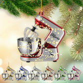 Custom Baking Mixer Lights 2D Flat Ornament Customized Stand Mixer Mica Christmas Ornaments Love Cooking Xmas Keepsake Gift Ideas Gifts for Chef Lovers Gift (CBM1)