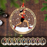 Artparel Custom Runner Ornament 2024 Track and Field Ornament Custom Marathon Ornament Running Christmas Ornament Gift for Runner Running Man Running Lovers Running Ornaments for Xmas (RN9)