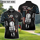 Mostprints Shut Up And Swing Reaper Golf Lover Multicolor Option Customized Name 3D Shirt ( 4 Colors )