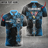 Mostprints Billiards Ball 8 Cross Personalized Name, Team Name Unisex Shirt ( Multicolor Options )