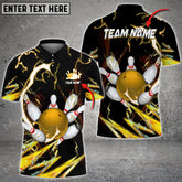 Mostprints Bowling And Pins Breath Of Thunder Multicolor Option Customized Name 3D Shirt