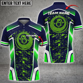 Mostprints Billiards Point Ball 8 Personalized Name, Team Name Unisex Shirt ( Multicolor Options )