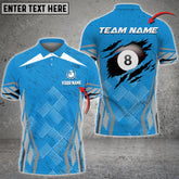 Mostprints Billiards Ball Personalized Name, Team Name Unisex Shirt ( Multicolor Options )