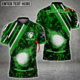 Mostprints Golf Paint Splash Multicolor Option Customized Name 3D Shirt ( 4 Colors )