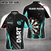 Mostprints Darts Crack Personalized Name, Team Name Unisex 3D Shirt