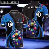 Mostprints Billiards Ball 8 Water Flow Personalized Name, Team Name Unisex Shirt