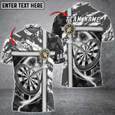 Mostprints Cross Metal Darts Personalized Name, Team Name Unisex 3D Shirt