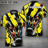 Mostprints Bowling Ball And Pins Eagle Wings Multicolor Option Customized Name 3D Shirt (6 Colors)