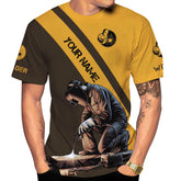 Personalized Name Welder Shirt 3D, Welder shirt Gift, Welding 3D All Printed Shirt for Men