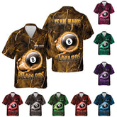 Customize Name Team Name Bowling Hawaii 3D Shirts for Men and Women, Bowling Hawaiin Shirts for Bowling Team, gift for Team